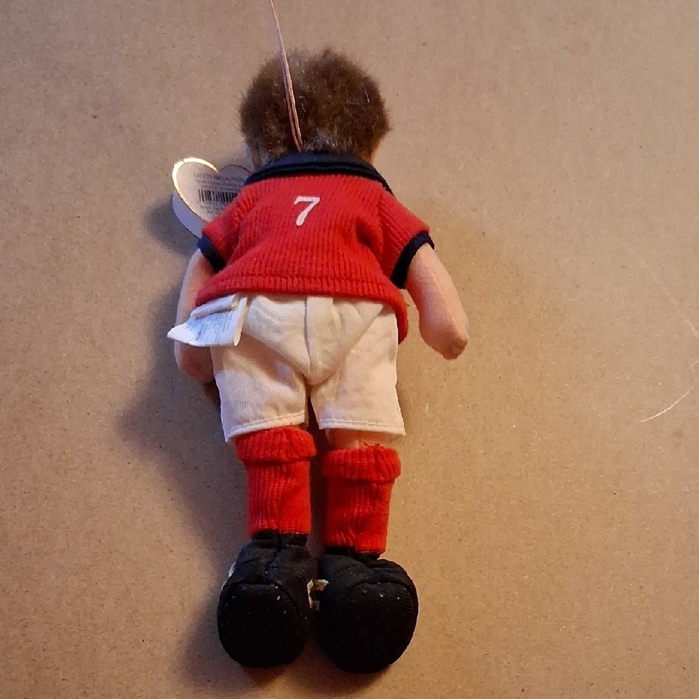 Footy Red and White Soccer Plush Doll NWT - Picture 3 of 13